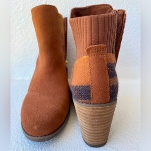 Plaid Toms’ Booties